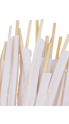 Buğday Sapından Ekolojik Pipet 20cm - 100 Adet - Tekli Paketli - 5