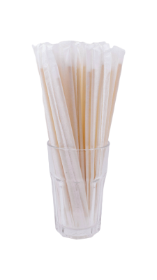 Buğday Sapından Ekolojik Pipet 20cm - 100 Adet - Tekli Paketli (Koli) - 3