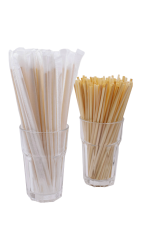Buğday Sapından Ekolojik Pipet 20cm - 100 Adet - Tekli Paketli (Koli) - 4
