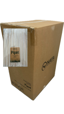 Buğday Sapından Ekolojik Pipet 20cm - 100 Adet - Tekli Paketli (Koli) - 1